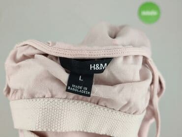 cieliste podkoszulki damskie: H&M, Top damski, rozmiar L — 4