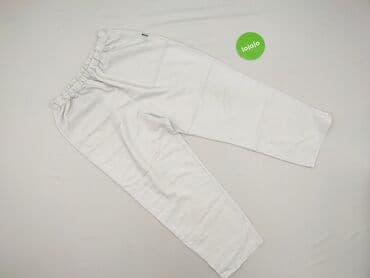 Women: Material trousers for women, size S (EU 36) — 2