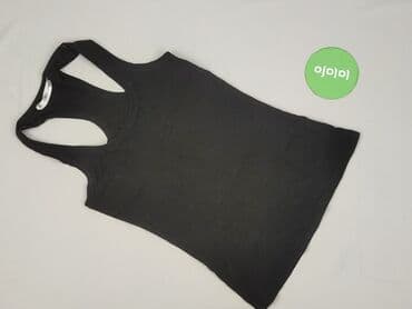 czarne bluzki na ramiączkach: Top damski, rozmiar S — 3