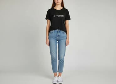 sinsay t shirty damskie: Sinsay, T-shirt damski, rozmiar XS — 6