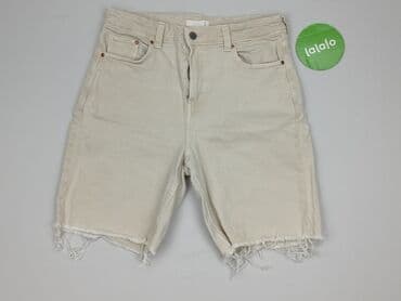 białe spodenki damskie hm: H&M, Szorty damskie, rozmiar M — 2