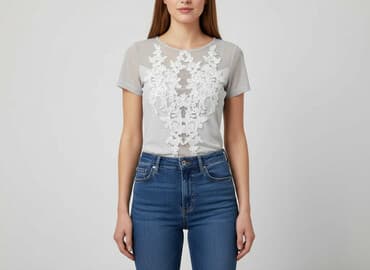 ażurowa bluzka sinsay: Bluzka damska, rozmiar S — 6