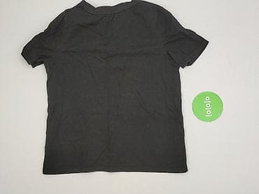 bluzki basic z dekoltem v: T-shirt damski, rozmiar S — 3