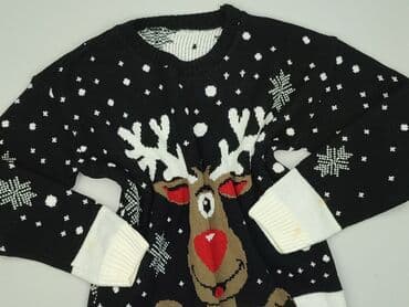 czarny sweter oversize: Sweter damski, rozmiar 4XL — 1