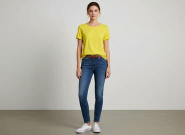 promod dżinsy: Promod, T-shirt damski, rozmiar M — 6