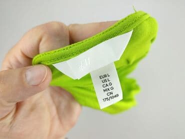 obcisła bluzki z dekoltem: H&M, T-shirt damski, rozmiar L — 6