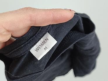 bluzki czarne basic: T-shirt damski, rozmiar M — 4