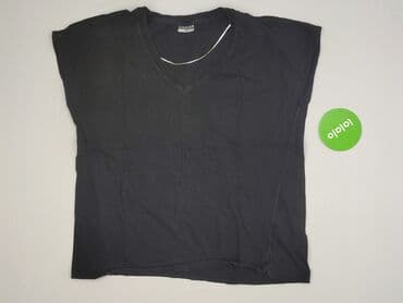 czarne t shirty w serek damskie: Beloved, T-shirt damski, rozmiar 2XL — 2