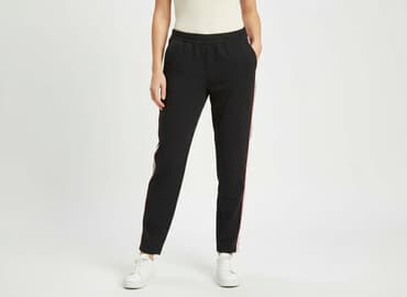 balenciaga spodnie z dziurami: F&F, Spodnie materiałowe damskie, rozmiar L — 9