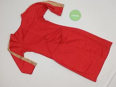 czerwone sukienki plus size: Sukienka damska, rozmiar S — 3