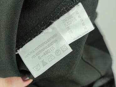 spodnie z wysokim stanem dla wysokich: Spodnie materiałowe damskie, L — 4