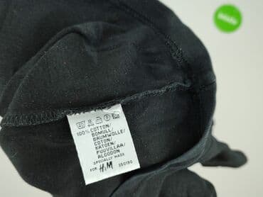 czarne t shirty w serek damskie: H&M, T-shirt damski, rozmiar S — 4