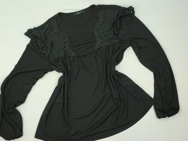 czarne obcisła bluzki z długim rękawem: Mohito, Women's blouse, size S (EU 36) — 1