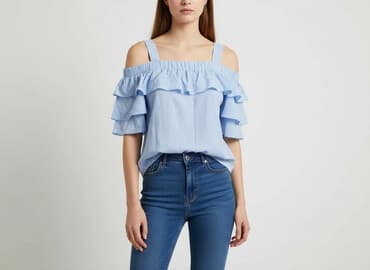 marynarka damska w jodełkę: Bluzka damska, S — 6