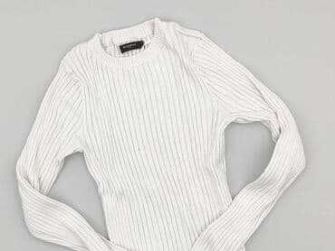 sweter w chmurki reserved: Reserved YFL, Sweter damski, rozmiar L — 1