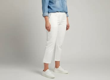 jeansy cropped damskie: Joy, Spodnie 3/4 damskie, rozmiar 3XL — 7