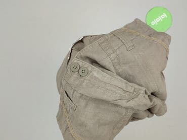 lniane spodenki pepco: Papaya, Szorty damskie, rozmiar S — 5