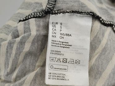 prążkowane bluzki z krótkim rękawem: H&M, Bluzka damska, S — 5