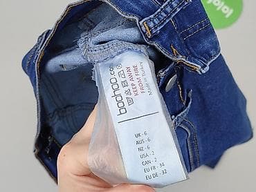 spodnie przecierane: Boohoo, Jeansy damskie, rozmiar XS — 5