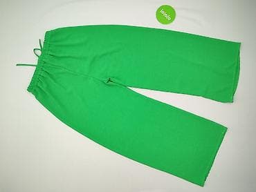 relaxy: Zielone, damskie spodnie o luźnym kroju - Fason: szerokie nogawki — 3