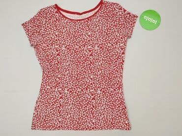 czerwona bluzka z dekoltem v: Футболка жіноча, розмір S — 2