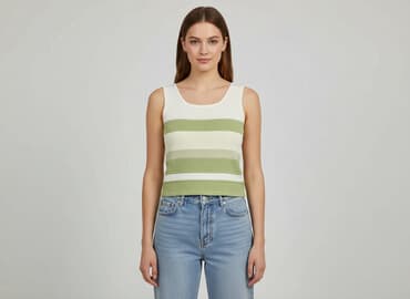 mohito koszulka w paski: Top damski, rozmiar M — 6