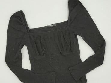 czarny tshirt: Gina Tricot, Bluzka damska, rozmiar XS — 1