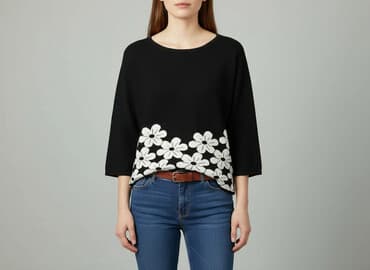 ccc sandały czarne na obcasie: Bluzka damska, rozmiar L — 6