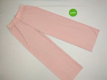 jaka bluzka do różowych spodni: Material trousers for women, size S — 2
