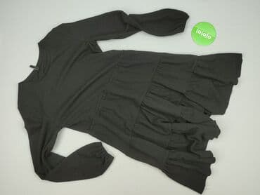 czarna sukienka z rozszerzanymi rękawami: House, Women`s dress, size S — 3