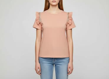 guess t shirt damski rozowy: T-shirt damski, rozmiar S — 6