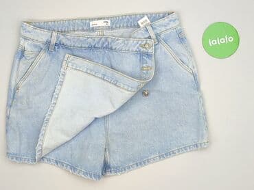 krótkie spodenki jeansowe wysoki stan: Denim, Szorty damskie, rozmiar XL — 3