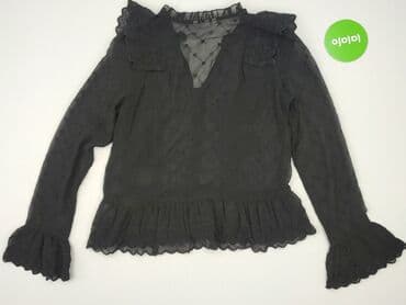 czarne bluzki z szyfonowymi rękawami: H&M, Bluzka damska, rozmiar S — 3