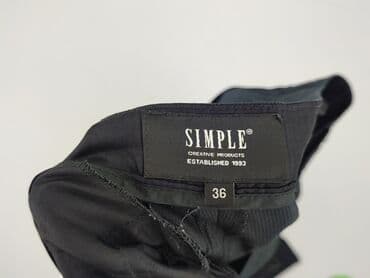 marynarki plus size damskie: SIMPLE, Spodnie materiałowe damskie, S — 4