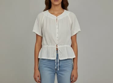 mohito biała bluzka koszulowa: Mohito, Bluzka damska, rozmiar XS — 7