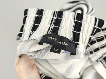 spodnie dresowe z napisami: River Island, Material trousers for women, L — 4
