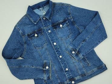 jeans skateboard: Denim, Kurtka jeansowa damska, rozmiar 5XL — 2