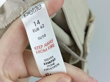 legginsy damskie plus size: Petite, Material trousers for women, size XL (EU 42) — 5