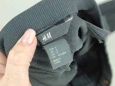 zara woskowane spodnie: H&M, Material trousers for women, size S (EU 36) — 4