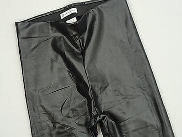 Legginsy: SZACHOWNICA, Legginsy Ze skóry ekologicznej damskie, rozmiar M — 1