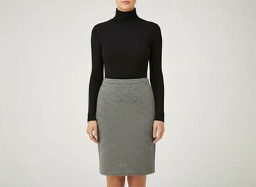 srebrne spódnice ołówkowe: Women`s skirt, size L — 1