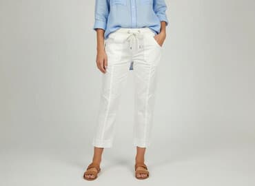 bawełniane joggery damskie: Colours of the World, Spodnie 3/4 damskie, rozmiar S — 7