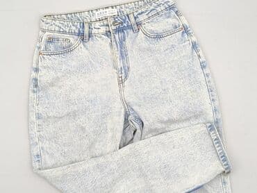 szerokie dżinsy z wysokim stanem: Denim Co, Jeansy damskie, M — 1