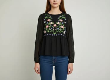 bluzki z tiulowymi rękawami reserved: Bluzka damska, rozmiar XS — 1