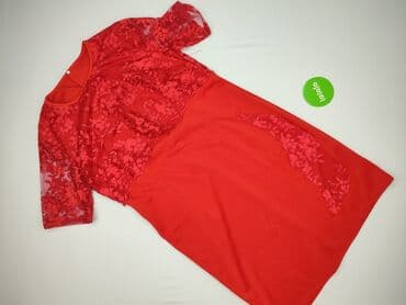 czerwona obcisła sukienki na wesele: Sukienka damska, rozmiar 5XL — 2