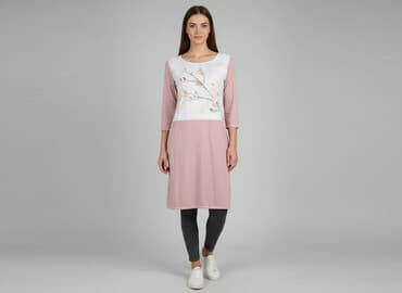 różowa sukienka na 18: Sukienka damska, rozmiar M — 6