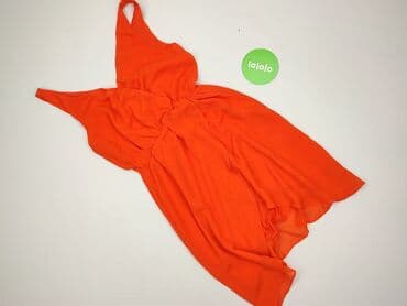 satynowa pomaranczowa sukienka zara: Sukienka damska, rozmiar S — 2