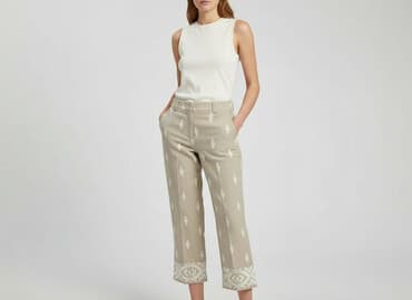 zara spodnie damskie len: Zara, Material trousers for women, size XS — 1