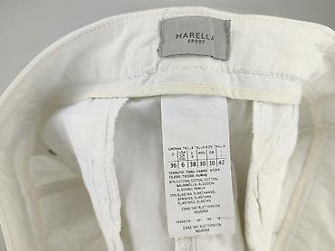 leginsy biale: Marella, Spodnie materiałowe damskie, rozmiar M — 4