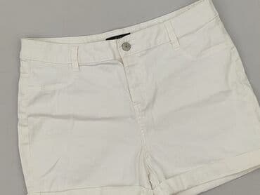 białe spodenki damskie: F&F, Szorty damskie, rozmiar L — 1